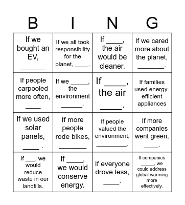 Bingo Card