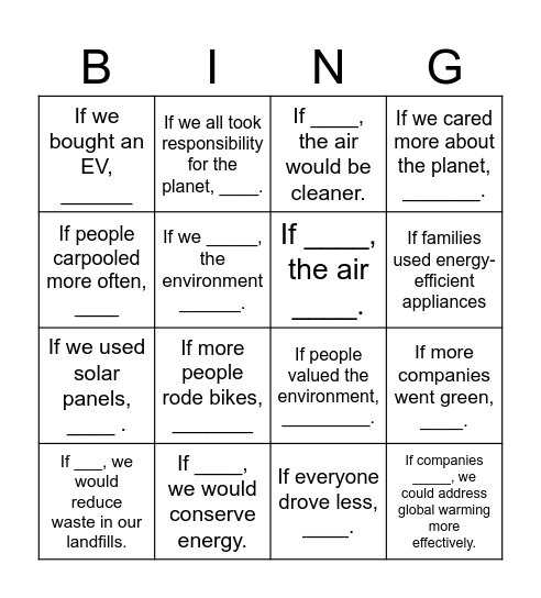 Bingo Card
