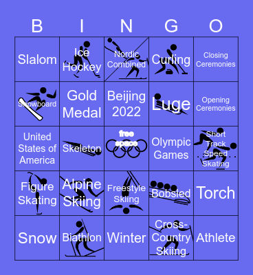 14-Winter Olympics Bingo Card