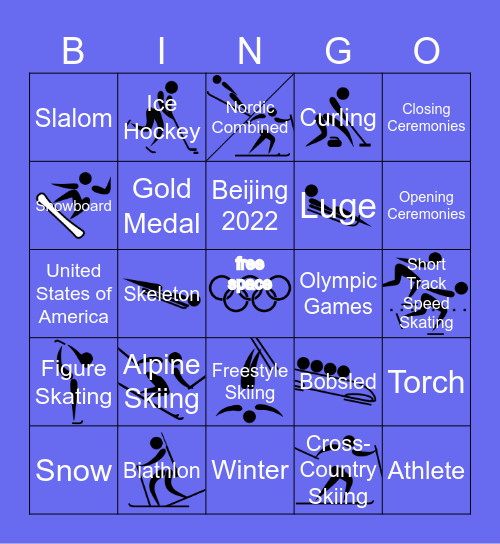 14-Winter Olympics Bingo Card