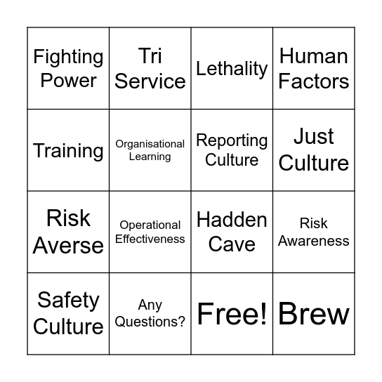 STF 25 BINGO Card