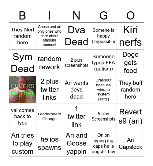 MidSeason Bingo Card