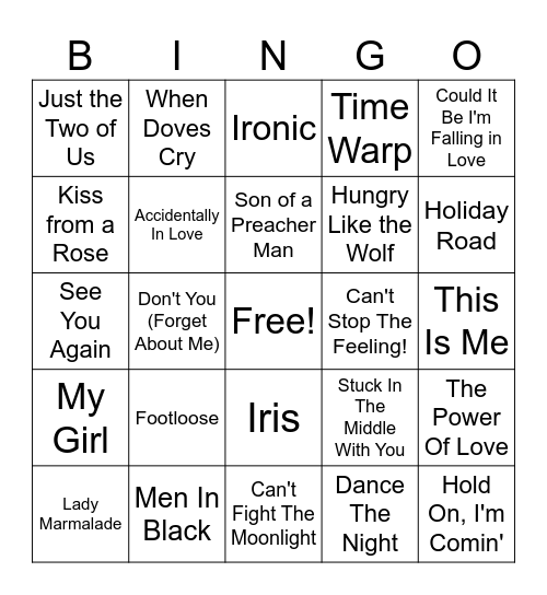 Cinematic Wonders Bingo Card