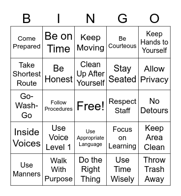 C.A.T.S CODE BINGO Card