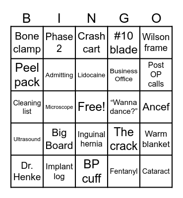 GVSC BINGO Card