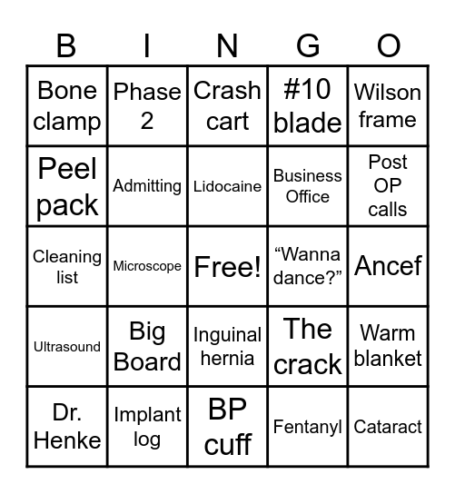 GVSC BINGO Card