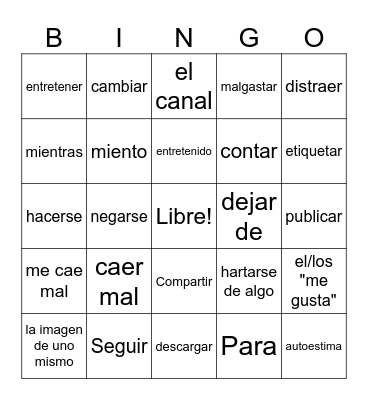 Reporteros 3 Unidad 3 Bingo Card