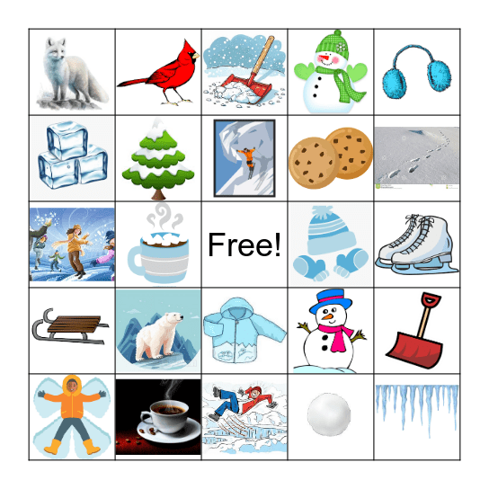 Winter Bingo Card