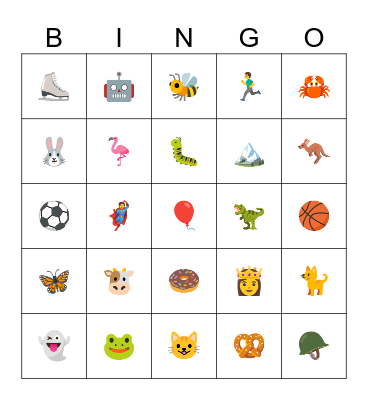 Fitness Bingo Card