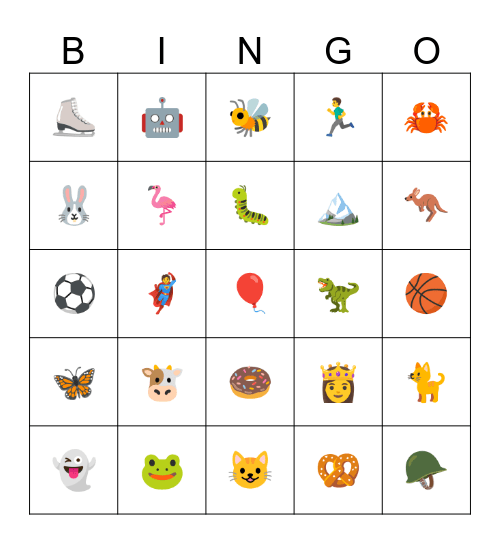 Fitness Bingo Card