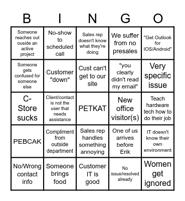 Get it Bingmas! Bingo Card