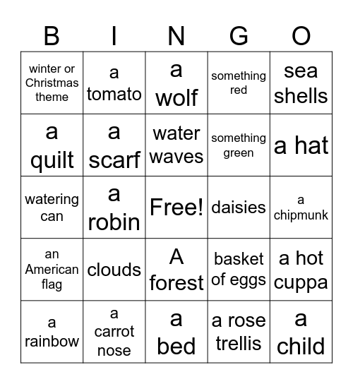 Diamond Painting Bingo 2026 Bingo Card