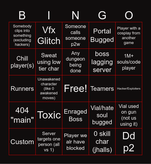 Undertale timeline Collapse Bingo Card