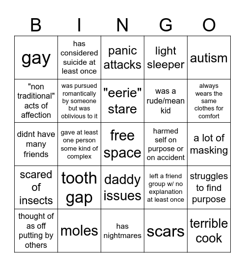 are you like Toshio? Bingo Card
