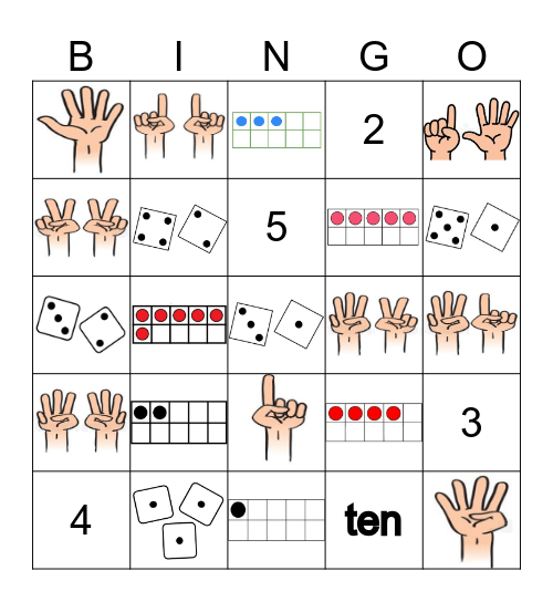 Lancer un dé Bingo Card