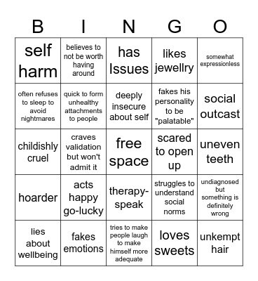 are you like Hayato? Bingo Card