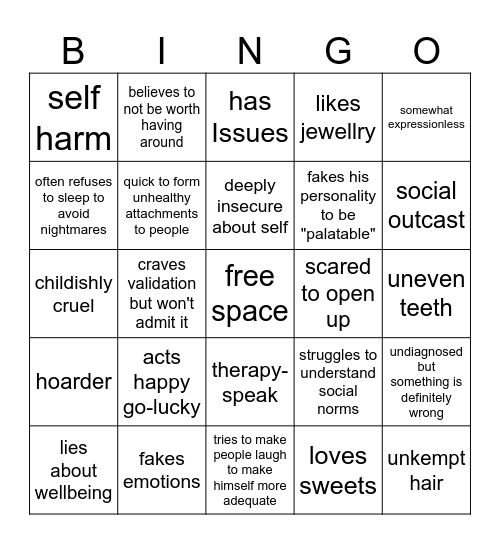 are you like Hayato? Bingo Card