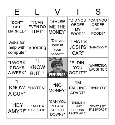 WHAT WILL ELVIS SAY IN 2026? Bingo Card