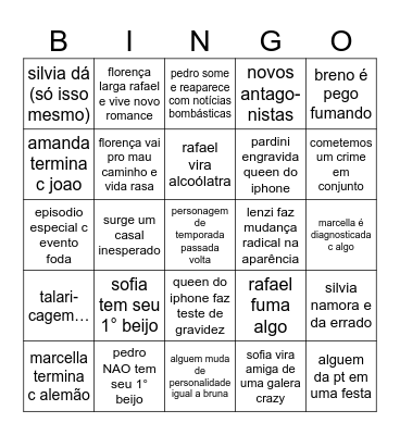 bingo 2026 Bingo Card