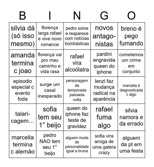 bingo 2026 Bingo Card