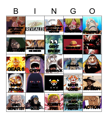 2026 ONE PIECE PREDICTION Bingo Card