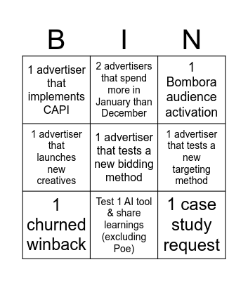 Q4 2025 CSM bingo Card