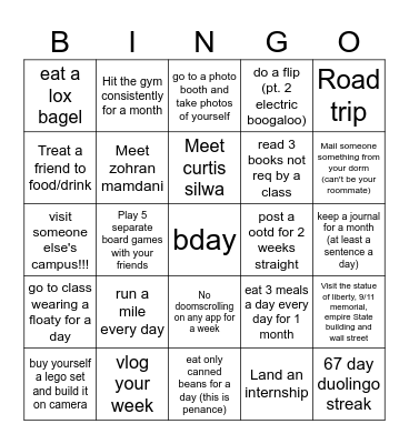 jason Bingo Card