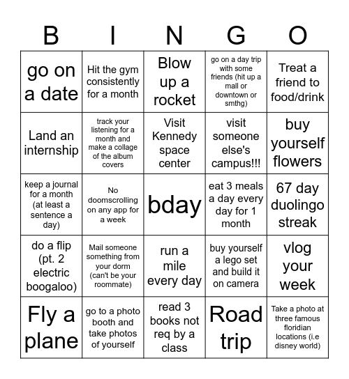 michael Bingo Card