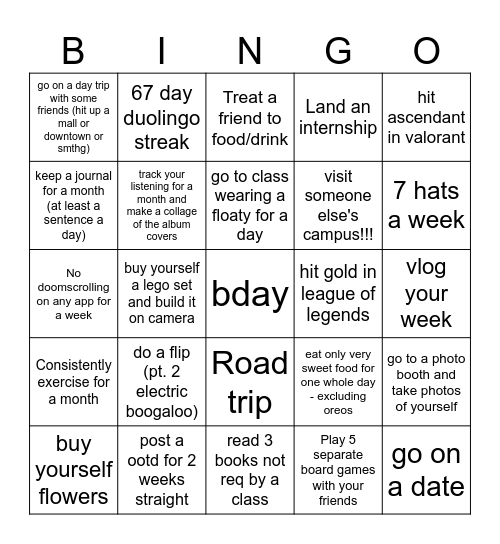 phong Bingo Card