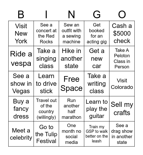 2026 BINGO Card