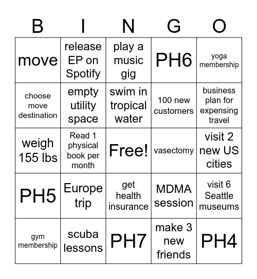 2026 bingo Card