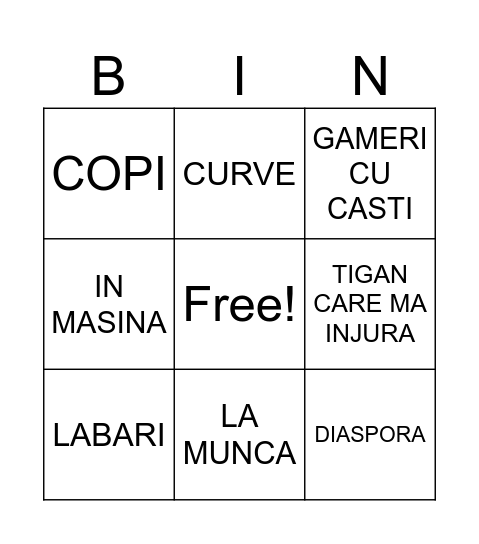 BINGO OMETV Bingo Card
