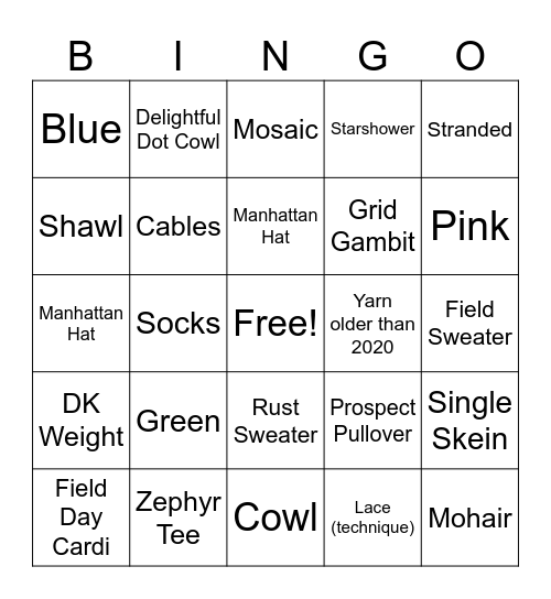 Cold Sheep Bingo 2026Y Bingo Card