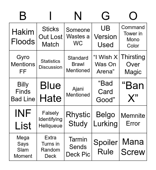 Brawl Bingo 2 Bingo Card