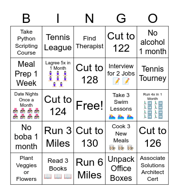 Heather Bingo Card