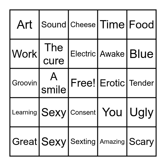 LOVE IS...Bingo Card