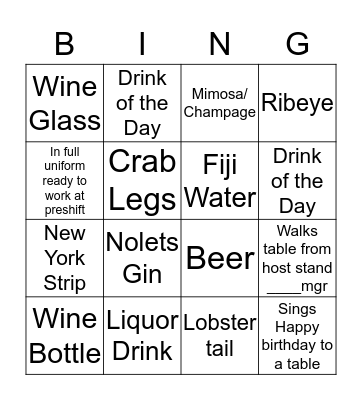 Fresh Harvest Bingo Card