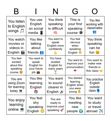 CLICK IF THIS IS YOU! Bingo Card