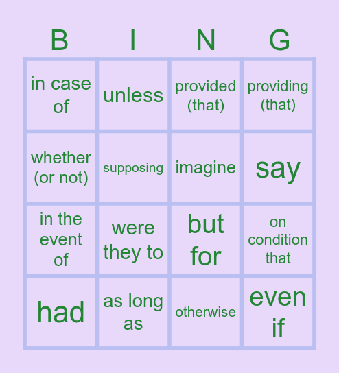 Lost in the Jungle Bingo Card