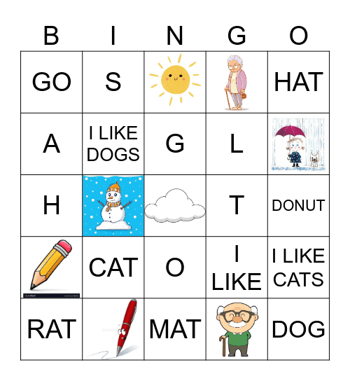 כיתה ג Bingo Card