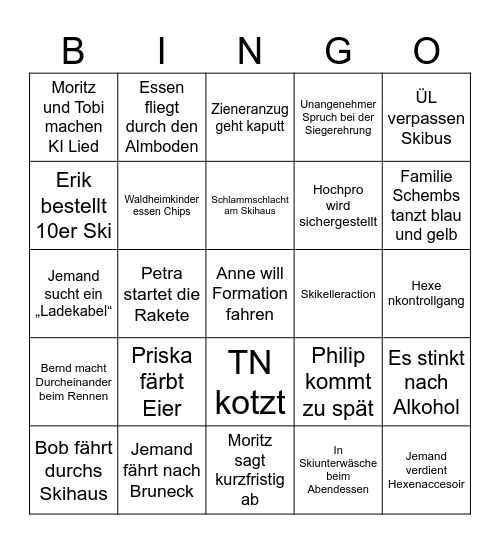 Ostern 2026 Bingo Card