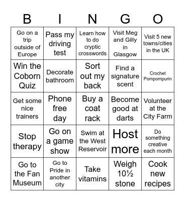 2026 BINGO! Bingo Card