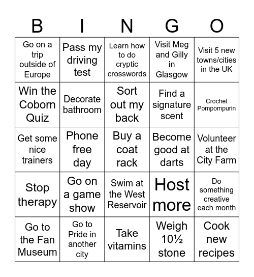 2026 BINGO! Bingo Card