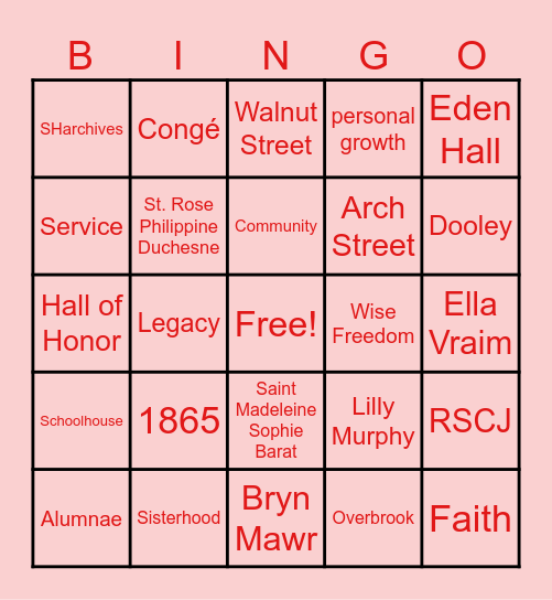 Bingo Card