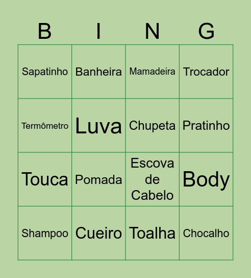 Chá do Enoch Bingo Card