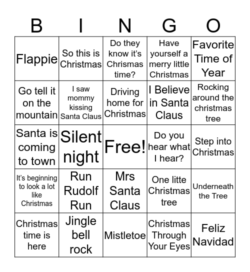 Xmas Bingo Card