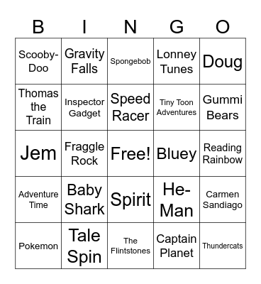 Kid at Heart Bingo Card