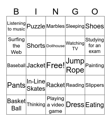 REVIEW BINGO Card