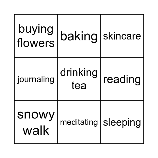 Januarycore Bingo Card