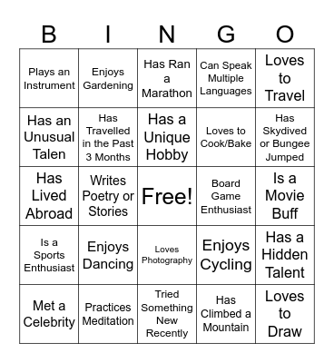 BNT Bingo! Bingo Card